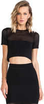 Thumbnail for your product : Torn By Ronny Kobo Freya Crop Tee