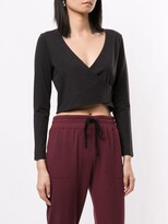 Thumbnail for your product : Beyond Yoga New Graceland wrap crop top