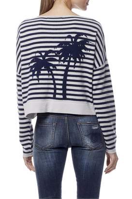 360 Cashmere Palm Tree Sweater