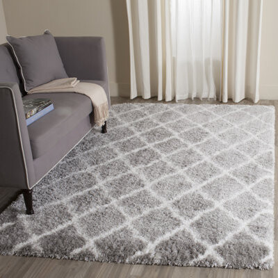 Charlton Home Bridgetown Indie Shag Performance Geometric Rug