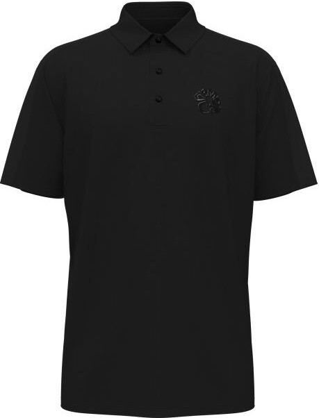 Callaway Men's Legacy Collection Premium Mixed Media Short Sleeve Golf Polo, Small, Anthracite