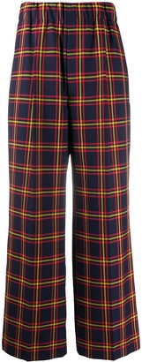 plaid flare pants womens