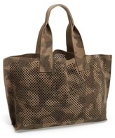 Thumbnail for your product : Pedro Garcia Perforated Suede Tote