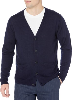 Goodthreads Amazon Brand Men's Lightweight Merino Wool Cardigan Sweater -  ShopStyle