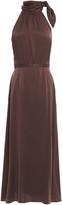Thumbnail for your product : Zimmermann Necktie Picnic Washed-silk Midi Dress