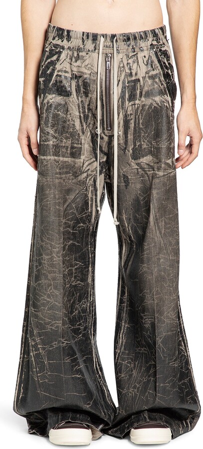 Rick Owens Geth Belas Distressed Cotton Pants