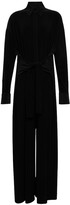 Thumbnail for your product : Norma Kamali Belted wide-leg jumpsuit