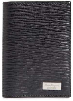 Ferragamo Revival Leather Folding Card Case