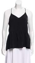 Thumbnail for your product : Anine Bing Silk Sleeveless Top