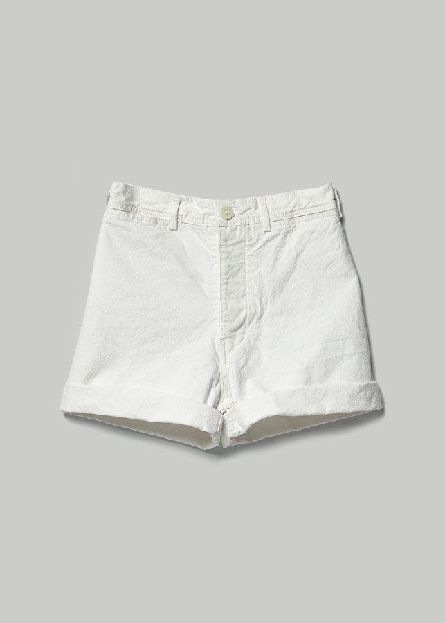 womens white cut off shorts