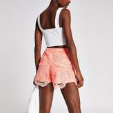 Thumbnail for your product : River Island Coral lace shorts