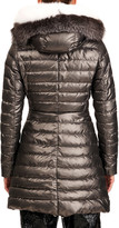 Thumbnail for your product : Gorski Apres-Ski Zip-Front Quilted Puffer Jacket W/ Detachable Fox Fur Hood Trim