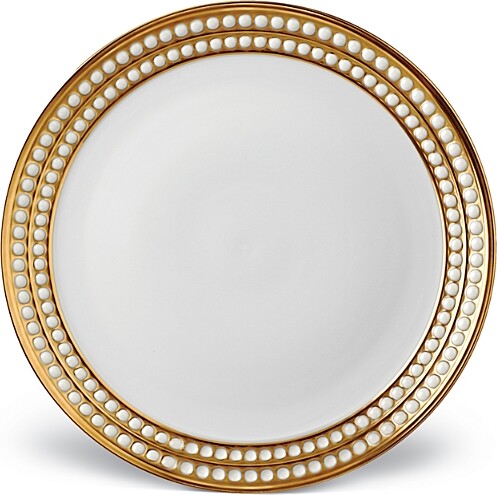 L'OBJET Perlee Gold Dinner Plate