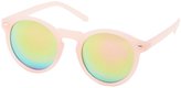 Thumbnail for your product : Charlotte Russe Round Reflective Sunglasses