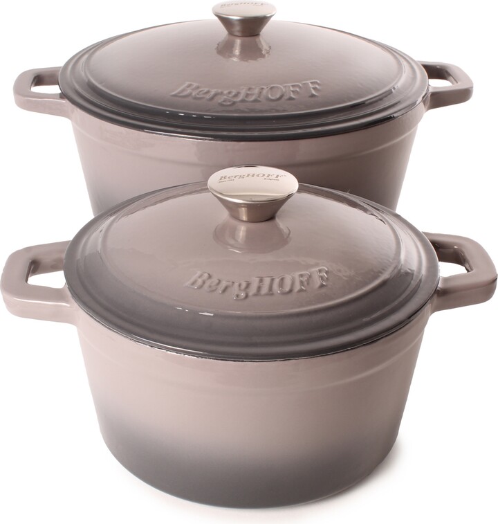 Berghoff Neo Cast Iron 3 Quart Covered Dutch Oven and 7 Quart Covered