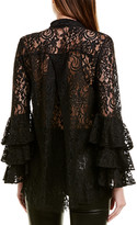 Thumbnail for your product : Prabal Gurung Lace Silk-Lined Top