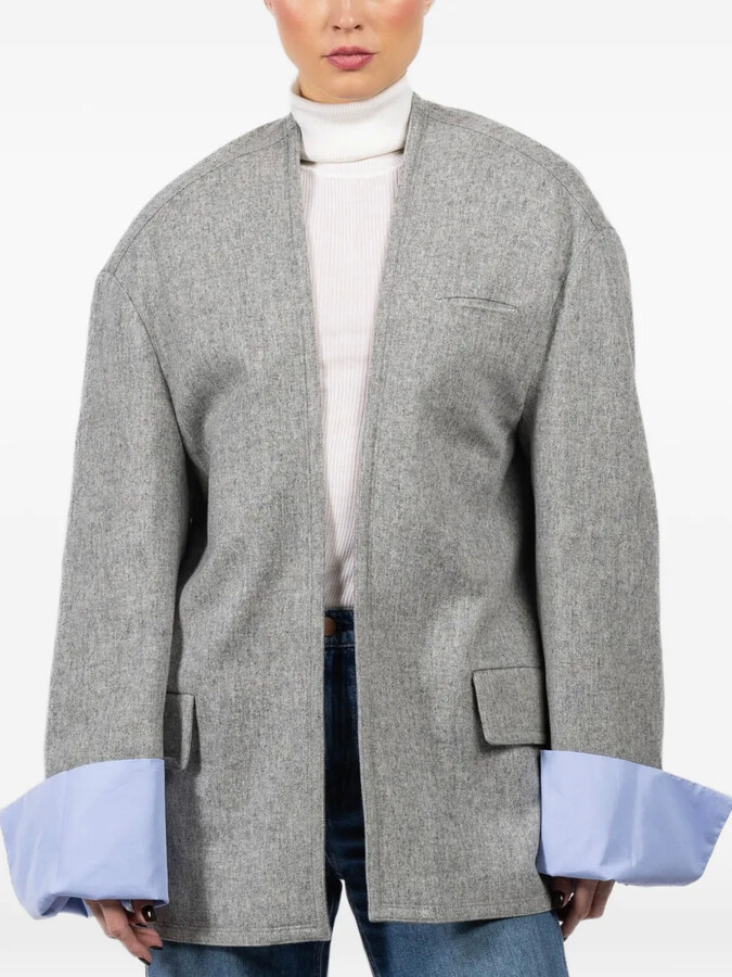 Jejia Pocket Grey Jacket