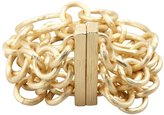 Thumbnail for your product : Jardin Gold Textured Multi Chain Link Bracelet