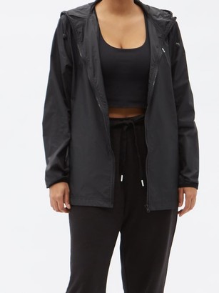 The Upside Serena Logo-print Hooded Windbreaker Jacket - Black