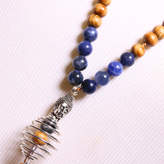 Thumbnail for your product : Zayra Mo Third Eye Chakra Activator Calcite and Bead Necklace with Buddha Pendant