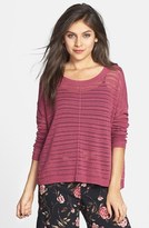 Thumbnail for your product : BP Open Knit Cotton Pullover (Juniors)