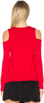 Thumbnail for your product : Central Park West Baxter Street Cold Shoulder Sweater