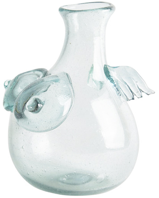 Recycled Glass Female Form Winged Decanter