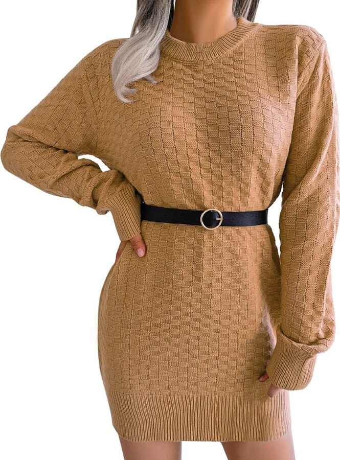 JSYVPWL Sweater Dresses for Women 2023 Trendy Womens Sweater