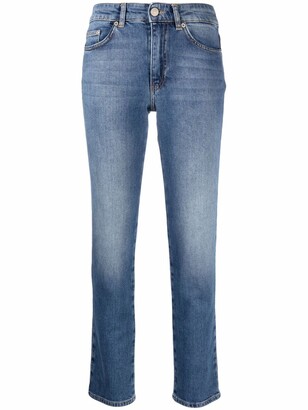 Womens Clothing Jeans Straight-leg jeans Chiara Ferragni Denim Pants in Sky Blue Blue 