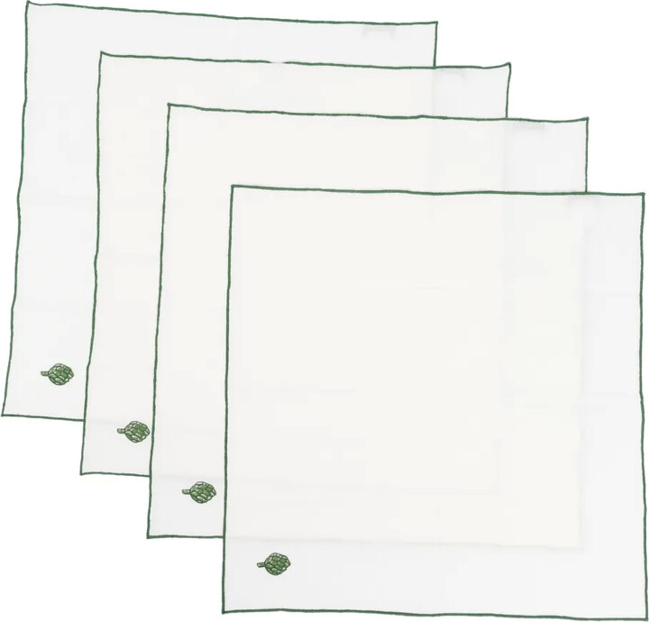 The Conran Shop Artichoke-Embroidered Napkin (Pack Of Four)