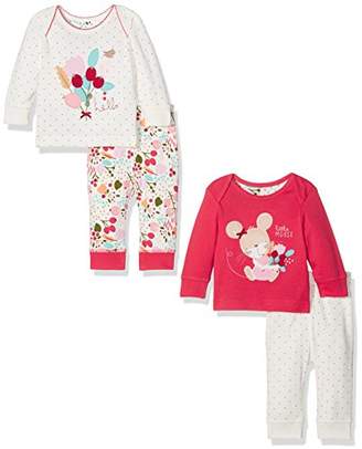 Mothercare Autumn Leaves Pyjamas - 2 Pack, Brown, (Manufacturer Size:50)