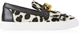 Thumbnail for your product : Giuseppe Zanotti London printed calf hair slip-on sneakers