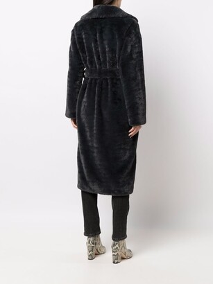 P.A.R.O.S.H. Belted Teddy Midi Coat