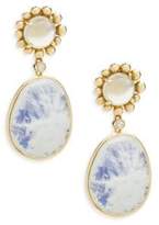 Thumbnail for your product : Michael Aram Molten Diamond, Moonstone & 18K Yellow Gold Drop Earrings
