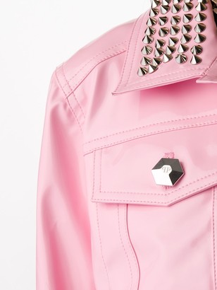 Philipp Plein Stud-Embellished Cropped Jacket