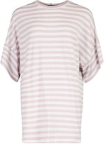 Thumbnail for your product : boohoo Striped Loopback Slouch Sweatshirt Dress