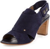 Thumbnail for your product : Anyi Lu Athena Suede Slingback Sandal, Midnight