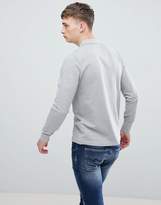 Thumbnail for your product : Original Penguin Raised Rib Pique Polo Long Sleeve Slim Fit In Grey Marl