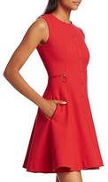 Thumbnail for your product : Akris Punto Sleeveless Pique Button-Front A-line Dress