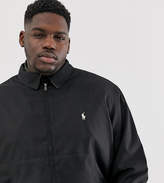 Thumbnail for your product : Polo Ralph Lauren Big & Tall Bi-Swing player logo harrington jacket in black