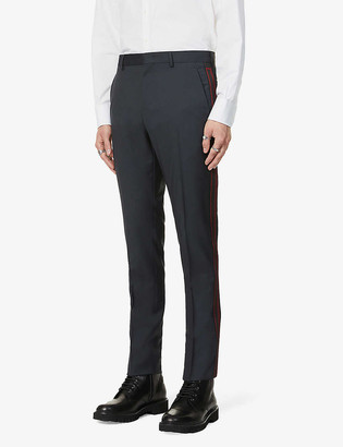 mens dress pants with stripe down the side