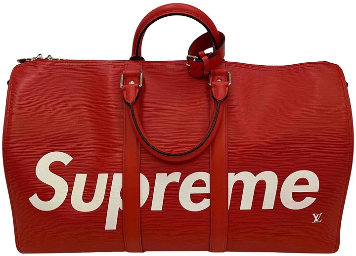 supreme leather bag