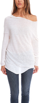 Thumbnail for your product : Enza Costa Linen Long Sleeve Cowl Shirt