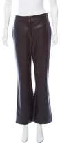Thumbnail for your product : Cédric Charlier Faux Leather Mid-Rise Pants w/ Tags