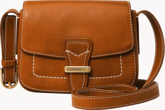 Tremont Leather Small Flap Crossbody Bag - ZB1825222 - Fossil