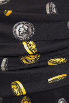 Thumbnail for your product : Moschino Ruched Printed Jersey Mini Skirt