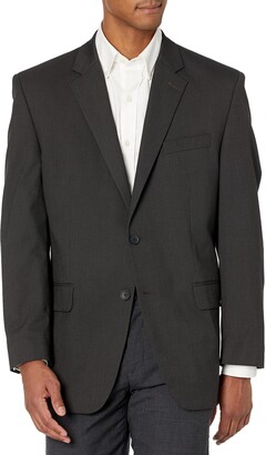 J.M. Haggar Men's 4-Way Stretch Diamond Weave Classic Fit Suit