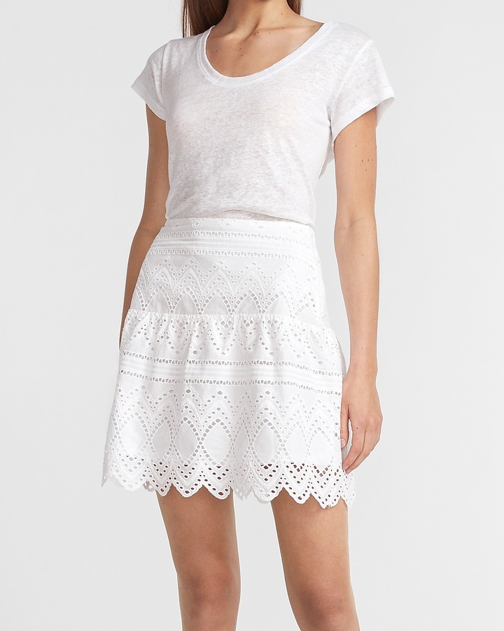 express eyelet skirt