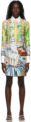 Casablanca Multicolor Silk Shirt Dress
