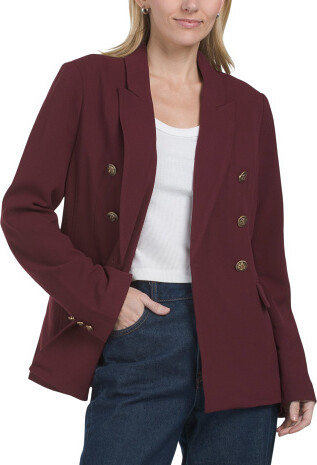 TJMAXX Barcelona Crepe Blazer, Spandex/Polyester/Rayon